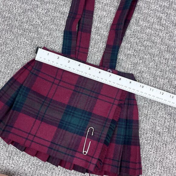 O’Neil Of Dublin Skirt Childrens Kilt Wool Blend Tartan Plaid Red Ages 1 to 2 - Picture 9 of 14